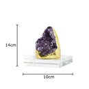 GobekUsa Amethyst Crystal Base Desk Ornament for Room Aesthetics