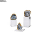 GobekUsa Amethyst Crystal Base Desk Ornament for Room Aesthetics