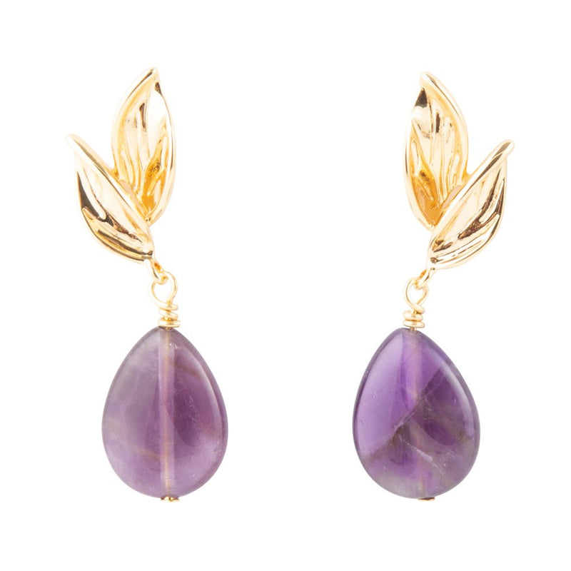 Amethyst Petals Earrings