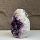 Deep Purple Amethyst Geode Cave, Perfect for Home Decor