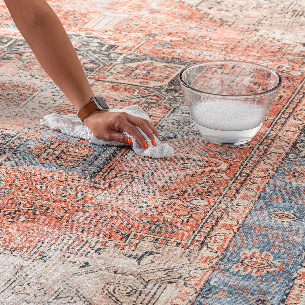 Rosman Distressed Washable Rug, photo 24 of 32