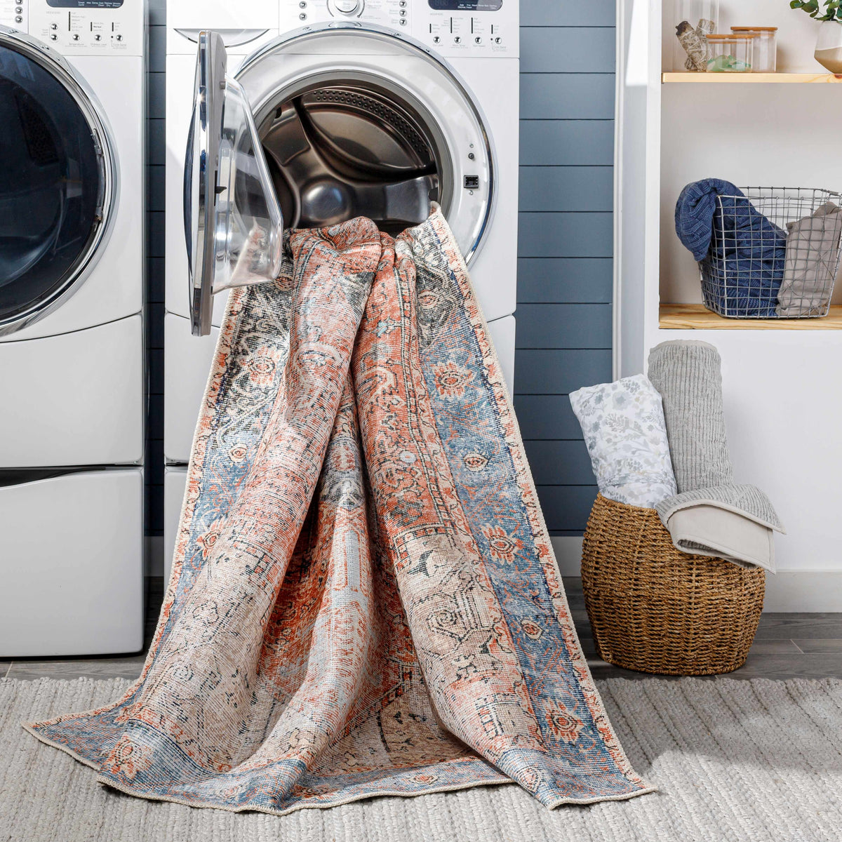 Rosman Distressed Washable Rug, photo 31 of 32