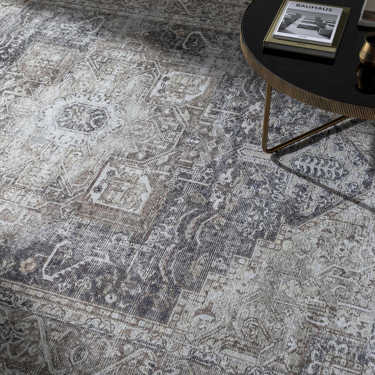 Beige Rosman Washable Area Rug, photo 13 of 14
