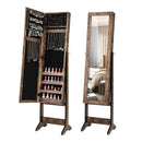 Mirrored Standing Jewelry Cabinet Storage Box by LJGDeals