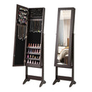 Mirrored Standing Jewelry Cabinet Storage Box by LJGDeals