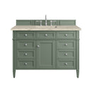 James Martin Brittany 48" Single Bathroom Vanity, Smokey Celadon