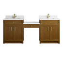 James Martin Bellshire 84" Single Bathroom Vanity, Honey Oak