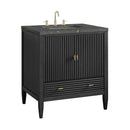 James Martin Myrrin 30" Single Bathroom Vanity, Carbon Oak