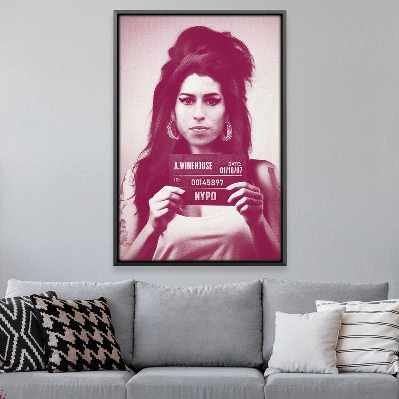 Amy Mugshot Magenta Canvas