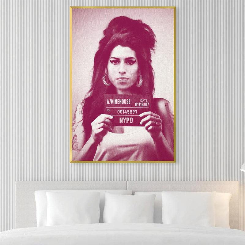 Amy Mugshot Magenta Canvas