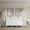 James Martin Brittany 72" Double Bathroom Vanity, Bright White