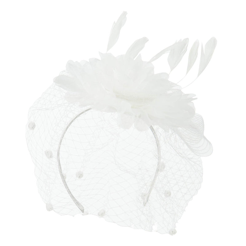 Flower Fascinator With Netting