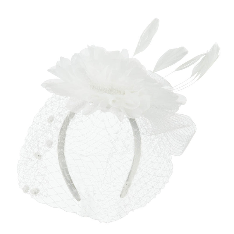 Flower Fascinator With Netting