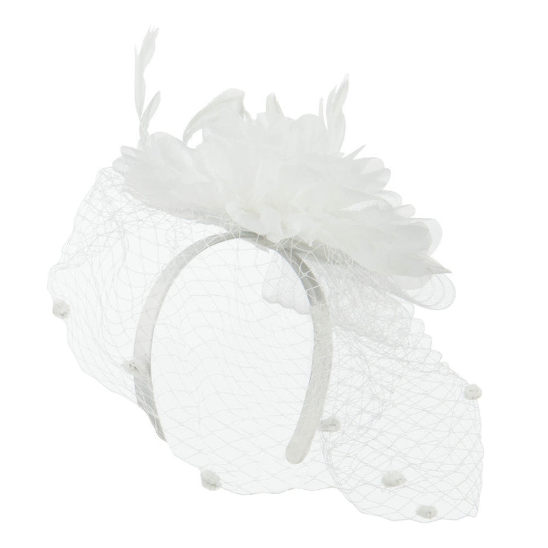 Flower Fascinator With Netting
