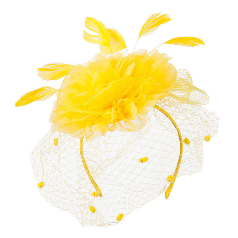 Flower Fascinator With Netting