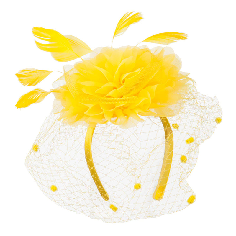 Flower Fascinator With Netting