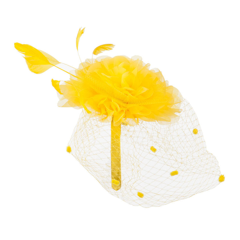 Flower Fascinator With Netting
