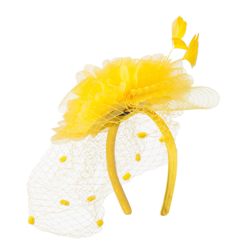 Flower Fascinator With Netting