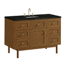 James Martin Laurent 48" Dual Mount Single Bathroom Vanity, Honey Oak