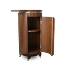 Docia Service Trolley, Oak, Slatted