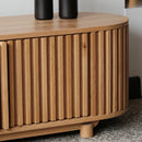 Docia Tv Unit With Solid Oak Slats