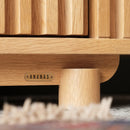 Docia Tv Unit With Solid Oak Slats