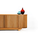 Docia Tv Unit With Solid Oak Slats