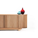 Docia Tv Unit With Solid Oak Slats