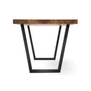Industrial Solid Oak Table - Neo Series
