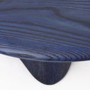 Solid Wood Coffee Table 1 - Wave Series Navy Blue