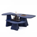 Solid Wood Coffee Table 3 - Wave Series