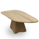 Solid Wood Coffee Table 1 - Wave Series Navy Blue