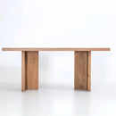 Solid Oak Table - Beam Series Rectangular Table