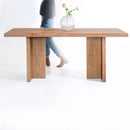 Solid Oak Table - Beam Series Rectangular Table