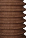 Sofra Glass Top Solid Cedar Side Table / Long