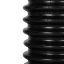 Sofra Glass Top Solid Cedar Side Table / Long