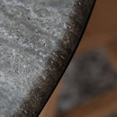 Wide Travertine Round Table - Docia Series