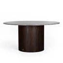 Travertine Round Table - Docia Series