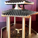 Brass Zen Incense Burner - Decorative Ancient Pavilion Collection for Home Decor