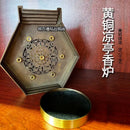 Brass Zen Incense Burner - Decorative Ancient Pavilion Collection for Home Decor