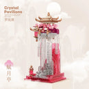 GobekUsa Dream Glass Fu Yue Pavilion Ornament: Ancient Style Indoor Decor for Special Occasions