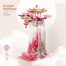 GobekUsa Dream Glass Fu Yue Pavilion Ornament: Ancient Style Indoor Decor for Special Occasions