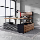 Anderson · L-Shaped Executive Standing Desk, Adjustable Height