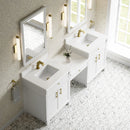 James Martin Bellshire 84" Single Bathroom Vanity, Bright White