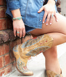 Anemone Blue Turquoise and Sterling Silver Statement Ring