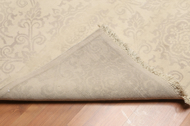 6' x 9' Hand Knotted Floral Traditional Oriental Wool Area rug Beige