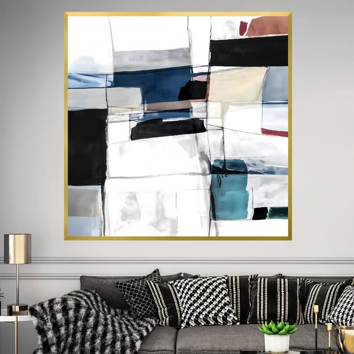 Angular Abstraction Canvas, photo 2 of 8