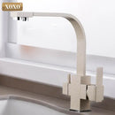 GobekUsa Black Single Hole Kitchen Faucet Mixer Tap for Drinking Water