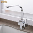GobekUsa Black Single Hole Kitchen Faucet Mixer Tap for Drinking Water