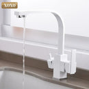GobekUsa Black Single Hole Kitchen Faucet Mixer Tap for Drinking Water